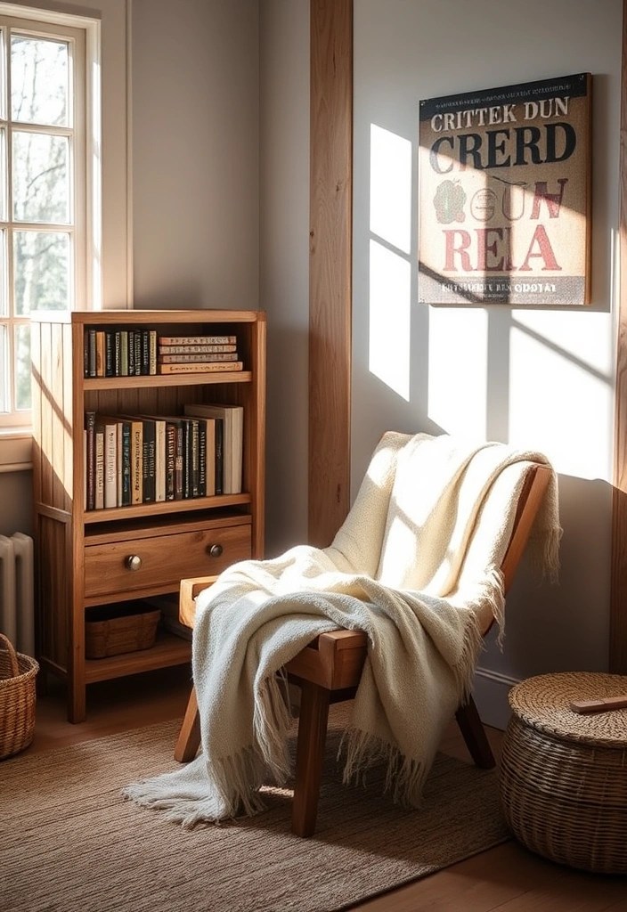 13 Eco-Friendly Decor Ideas That’ll Make You Feel Good About Your Home and the Planet! - 11. Create a Cozy Reading Nook with Sustainable Materials