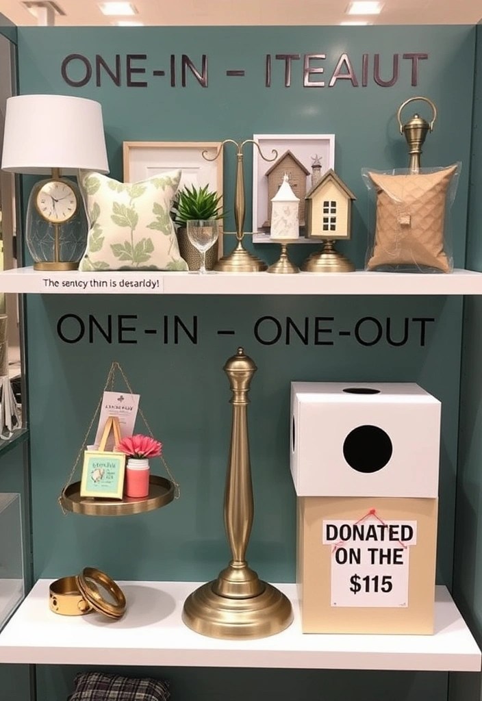 14 Minimalist Hacks to Declutter Your Home and Mind in Just 24 Hours! - 2. Embrace the One-In-One-Out Rule