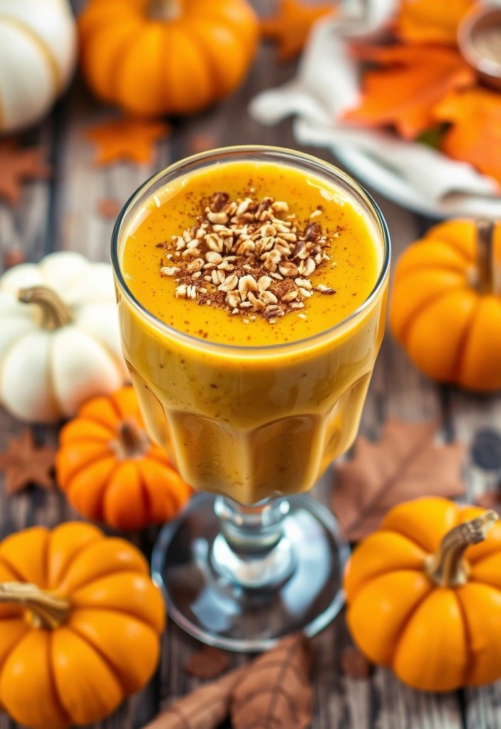 14 Delicious Smoothie Recipes That Are Actually Good for You (Try #9 Today!) - 6. Spiced Pumpkin Smoothie
