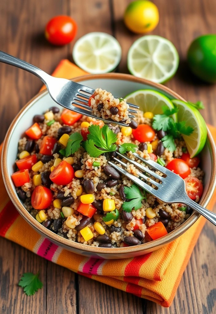 15 Healthy Meals You Can Make in Under 30 Minutes (You'll Love #8!) - 1. Quinoa and Black Bean Salad