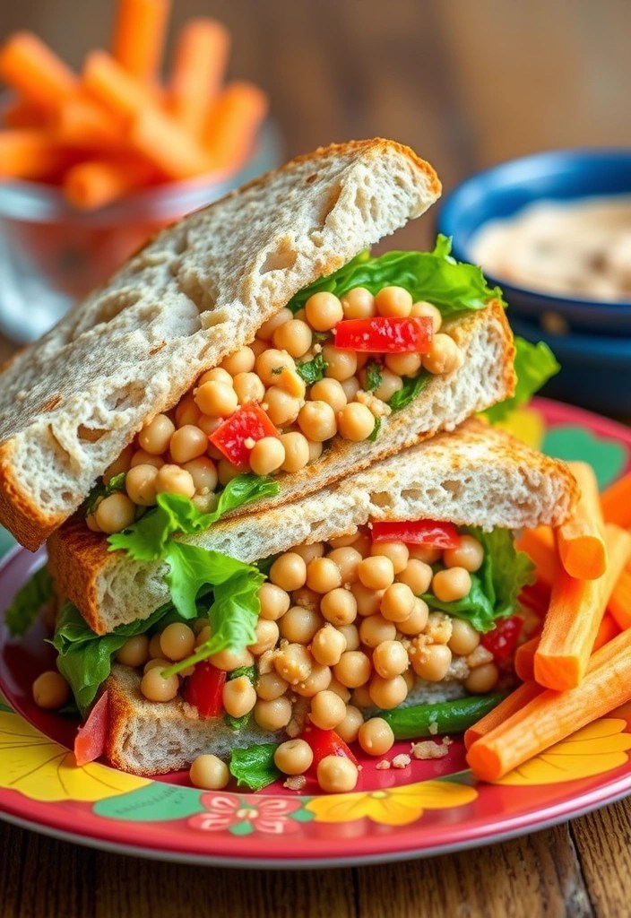 15 Healthy Meals You Can Make in Under 30 Minutes (You'll Love #8!) - 12. Chickpea Salad Sandwich