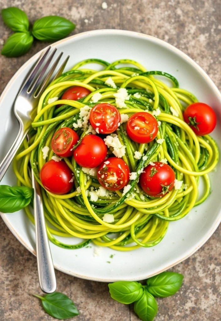 15 Healthy Meals You Can Make in Under 30 Minutes (You'll Love #8!) - 2. Zucchini Noodles with Pesto