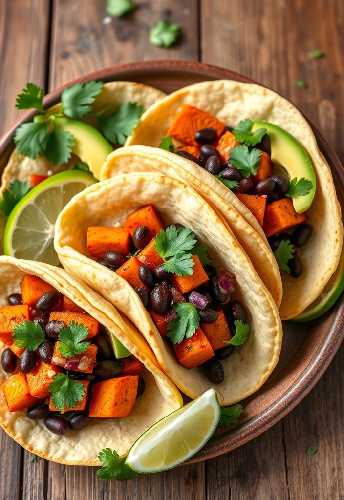 15 Healthy Recipes That Are So Tasty You Won't Believe They're Good for You! - 3. Sweet Potato and Black Bean Tacos
