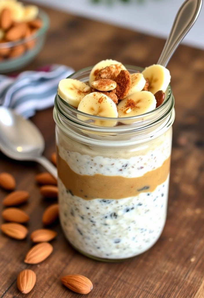 15 Healthy Recipes That Are So Tasty You Won't Believe They're Good for You! - 8. Overnight Oats with Almond Butter