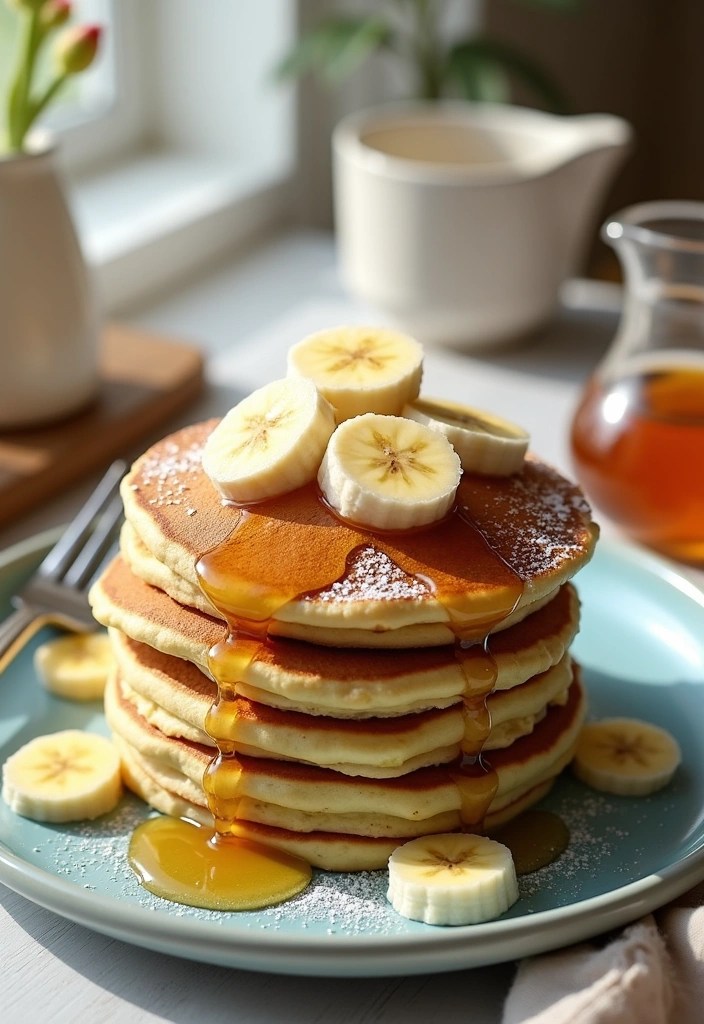 17 Breakfast Ideas That Will Make You Jump Out of Bed (You’ll Never Hit Snooze Again!) - 3. Fluffy Banana Pancakes