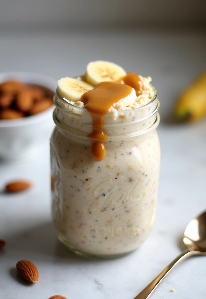 17 Breakfast Ideas That Will Make You Jump Out of Bed (You’ll Never Hit Snooze Again!) - 7. Overnight Oats with Almond Butter